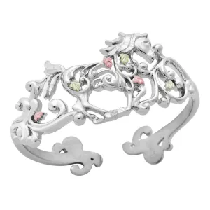 Shiny Horse - Sterling Silver Black Hills Gold Bracelet