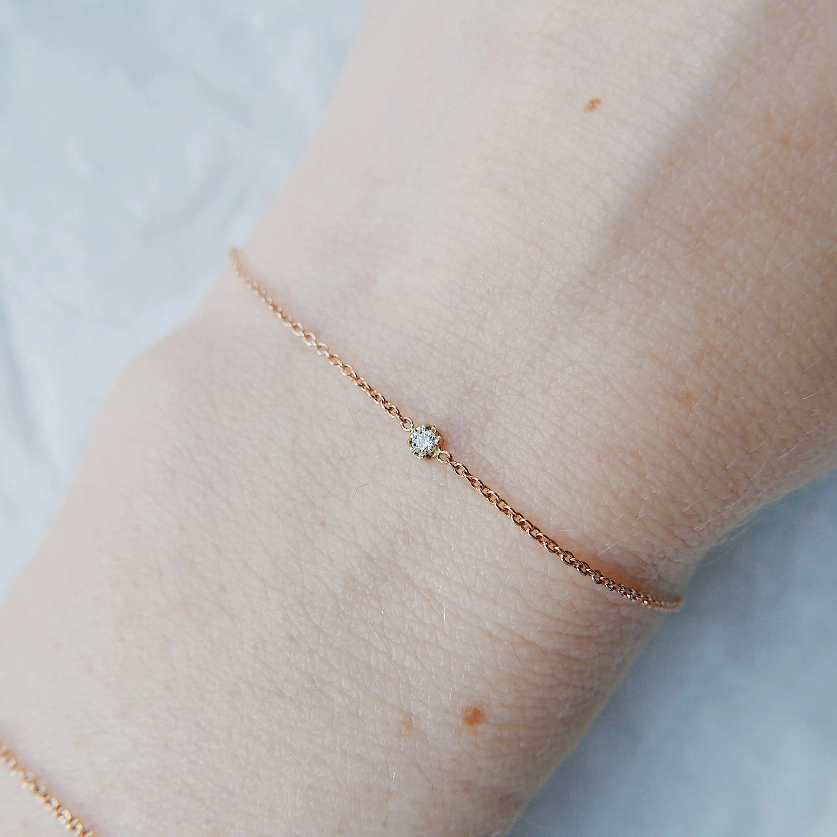 Single Diamond Bracelet