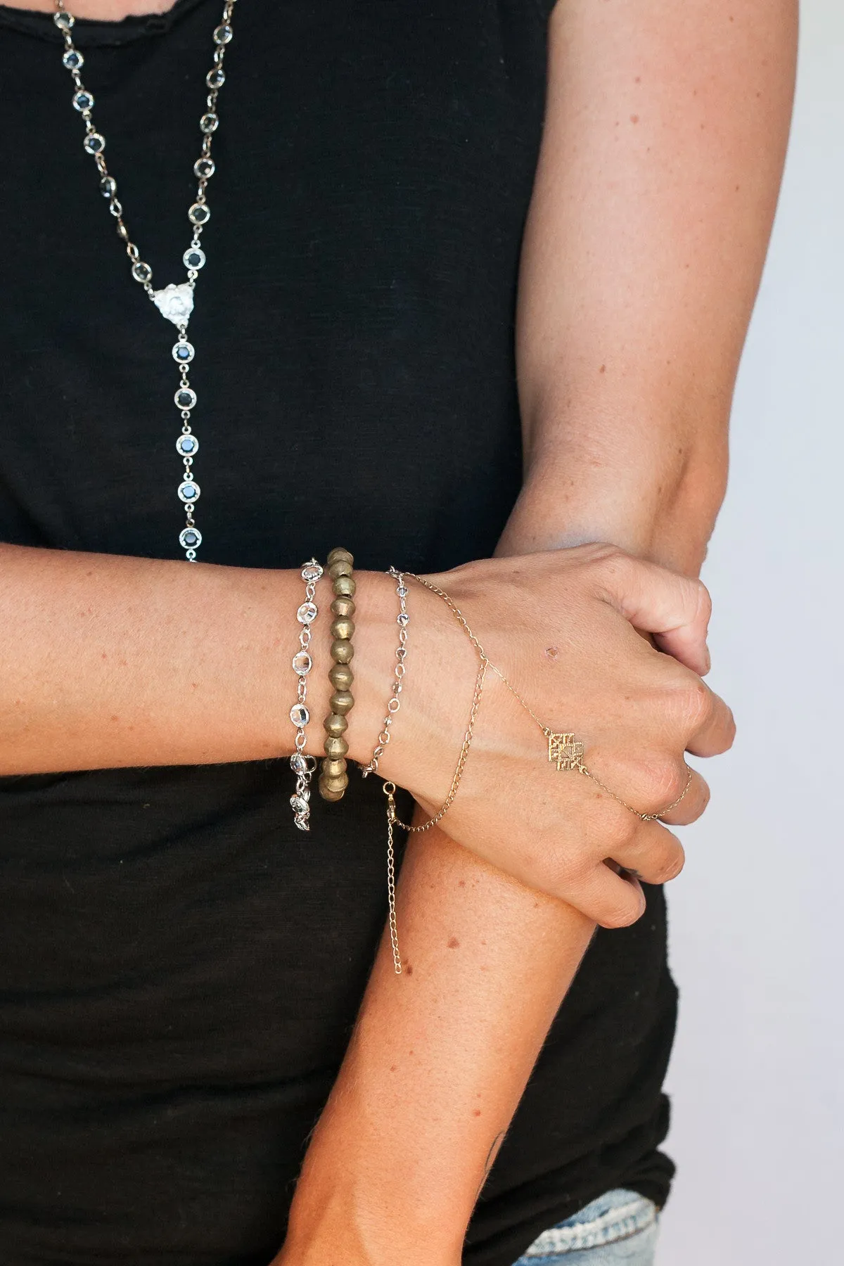 Single Large Crystal Bracelet