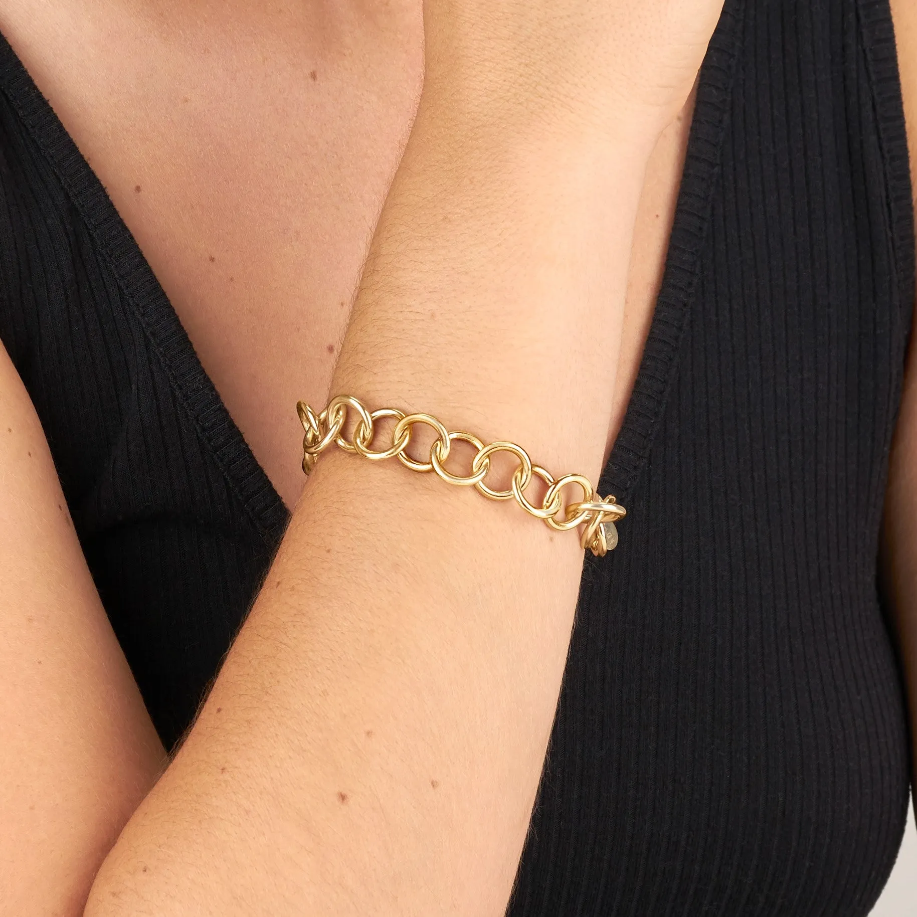 Solid Gold Club Bracelet