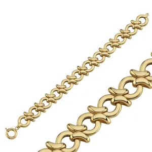 SPIKEY CHAIN BRACELET WITH ROUND LINK