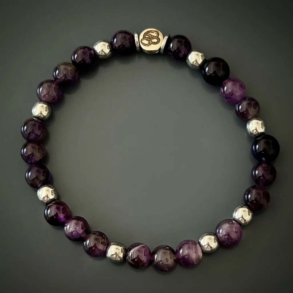 Spiritual Connection Amethyst Stone Beaded Bracelet