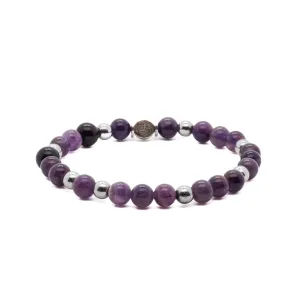 Spiritual Connection Amethyst Stone Beaded Bracelet