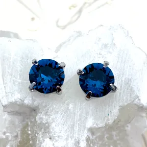 SS 39 Montana Blue Sew on Stones with 2 Holes - 2 pcs