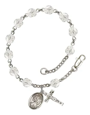 St. Alphonsus Custom Birthstone Rosary Bracelet