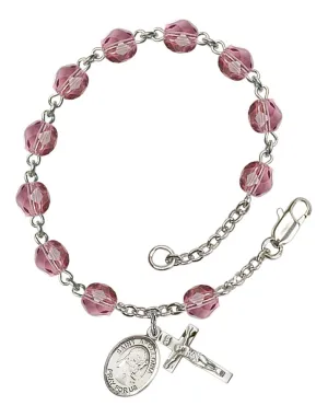 St. Apollonia Custom Birthstone Rosary Bracelet
