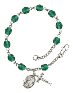 St. Bonaventure Custom Birthstone Rosary Bracelet