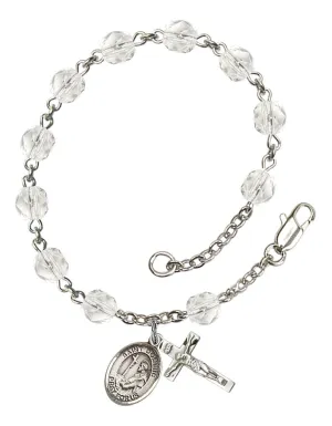 St. Dominic de Guzman Custom Birthstone Rosary Bracelet