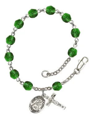 St. Frances of Rome Custom Birthstone Rosary Bracelet