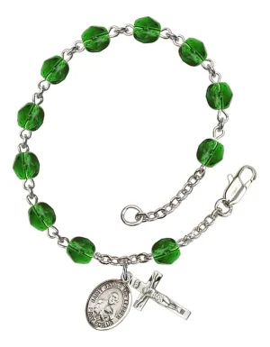 St. James the Lesser Custom Birthstone Rosary Bracelet