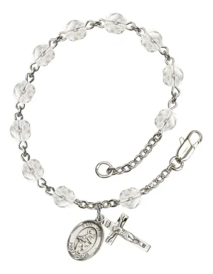 St. Jane of Valois Custom Birthstone Rosary Bracelet