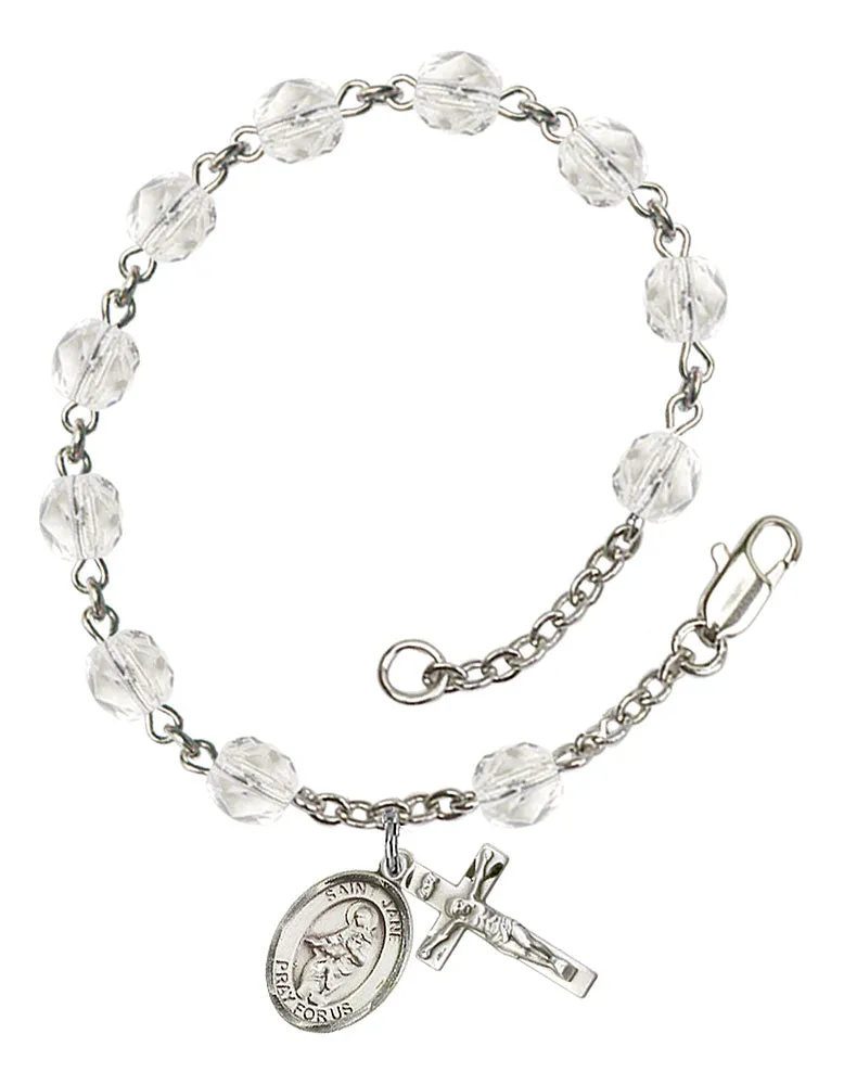 St. Jane of Valois Custom Birthstone Rosary Bracelet