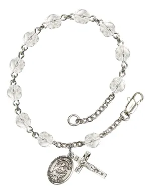 St. Jason Custom Birthstone Rosary Bracelet