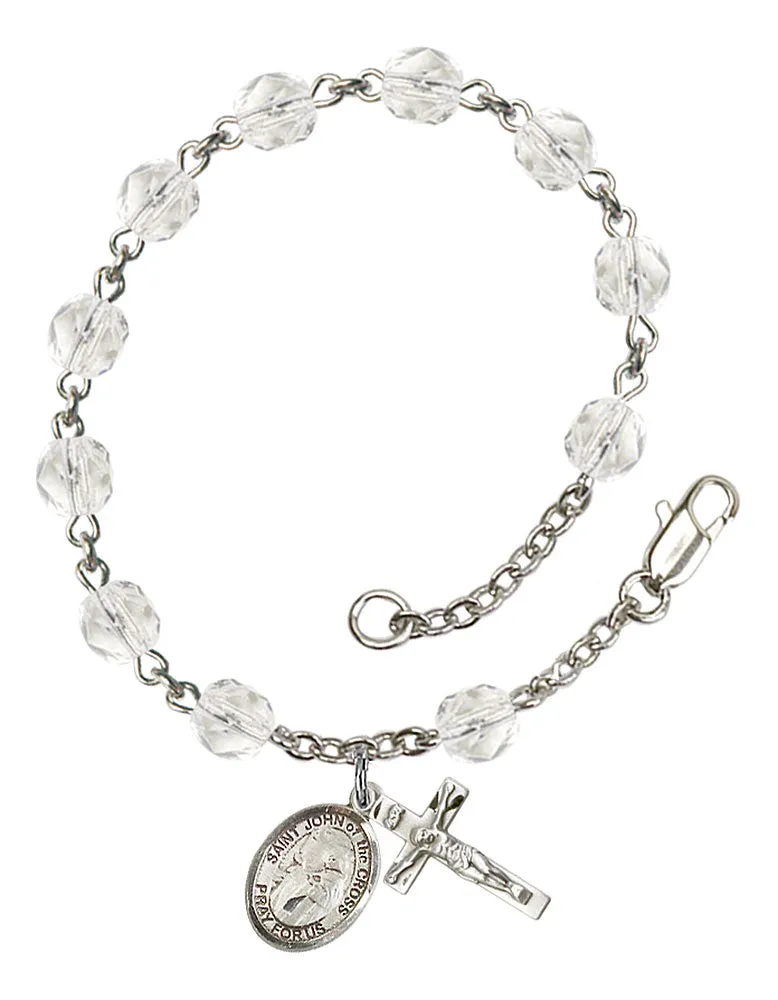 St. John of the Cross Custom Birthstone Rosary Bracelet