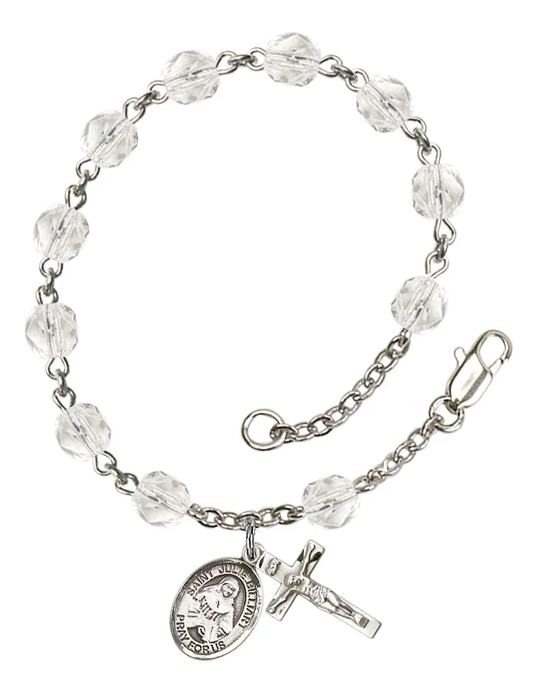 St. Julie Billiart Custom Birthstone Rosary Bracelet