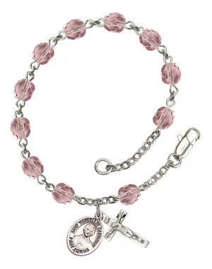 St. Marcellin Champagnat Custom Birthstone Rosary Bracelet