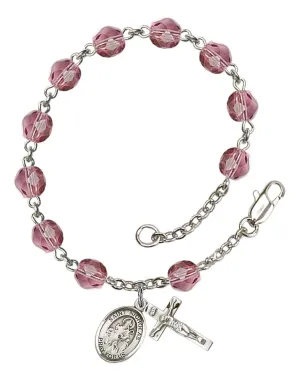 St. Nicholas Custom Birthstone Rosary Bracelet