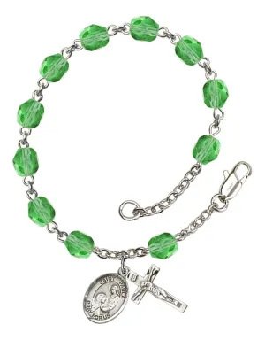 St. Paula Custom Birthstone Rosary Bracelet