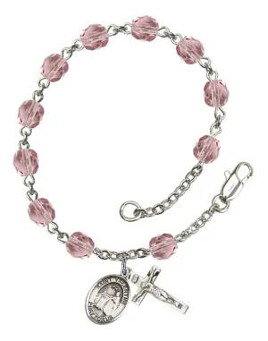 St. Valentine of Rome Custom Birthstone Rosary Bracelet