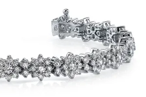 Starburst Red Carpet Bracelet Lab-Grown Diamond with 5.10 ct.(finished) 1.5mm, 1.75mm, 2.25mm