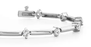 Starburst Solid Link Lab-Grown Diamond Bracelet with 2.04 ct.(finished) 3.6mm