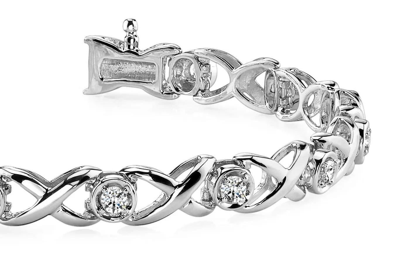 Stargazer Designer Diamond Bracelet with 0.98 ct.(finished) 2.75mm