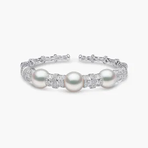Starlight 18K Gold Pearl and Diamond Bracelet
