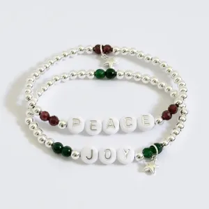 Sterling Silver Christmas Bracelet