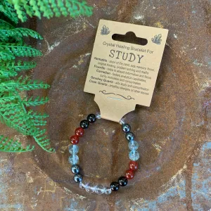 “Study” Crystal Healing Bracelet