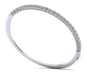 Stylish Sweetheart Bangle Lab-Grown Diamond Bracelet with 4.07 ct.(finished) 3.6mm