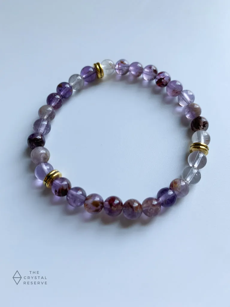 Super Seven Amethyst Bracelets - Handmade
