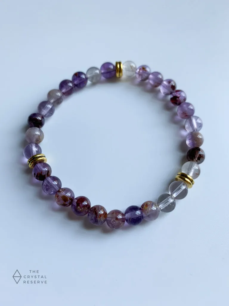 Super Seven Amethyst Bracelets - Handmade