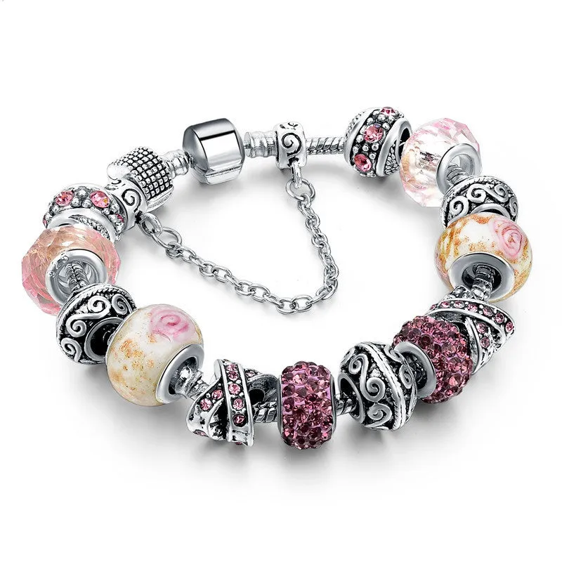 Szelam Jewellery European Charm Bracelets For Women 925 Silver Chain Bracelets & Bangles DIY Jewelry Pulseras SBR160014