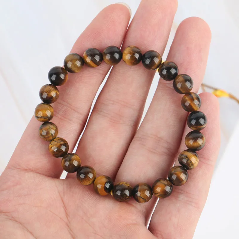 Tiger Eye Bracelet - 8mm Round