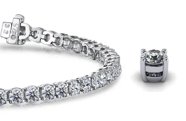 Timeless Dreams Lab-Grown Diamond Tennis Bracelet with 15.20 ct.(finished) 4.7mm