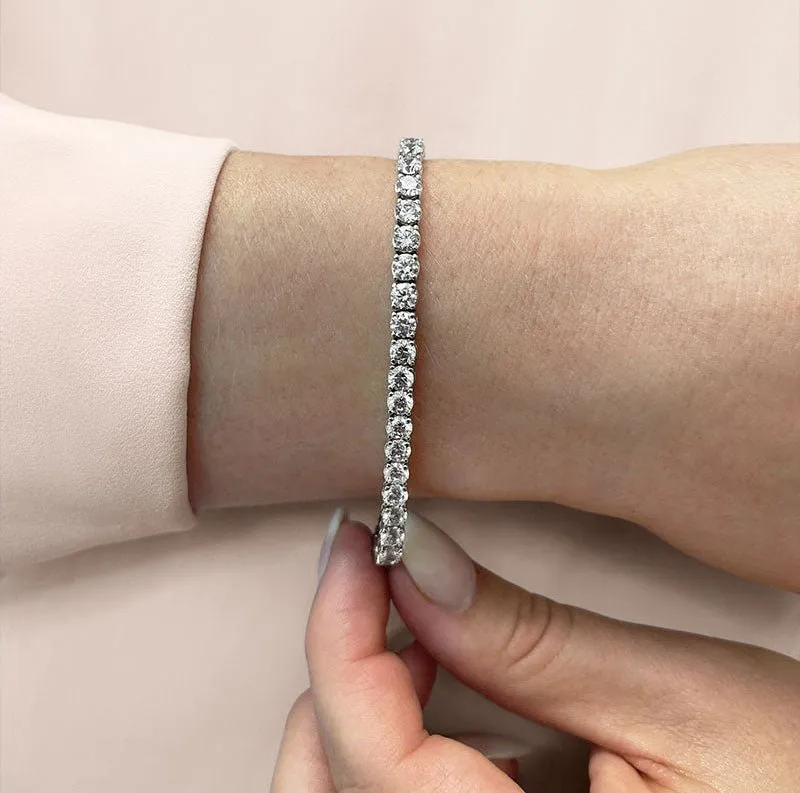 Timeless Dreams Lab-Grown Diamond Tennis Bracelet with 15.20 ct.(finished) 4.7mm