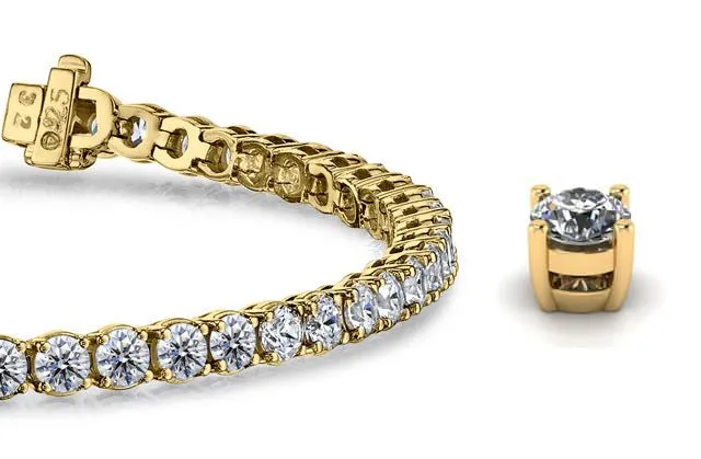 Timeless Dreams Lab-Grown Diamond Tennis Bracelet with 15.20 ct.(finished) 4.7mm