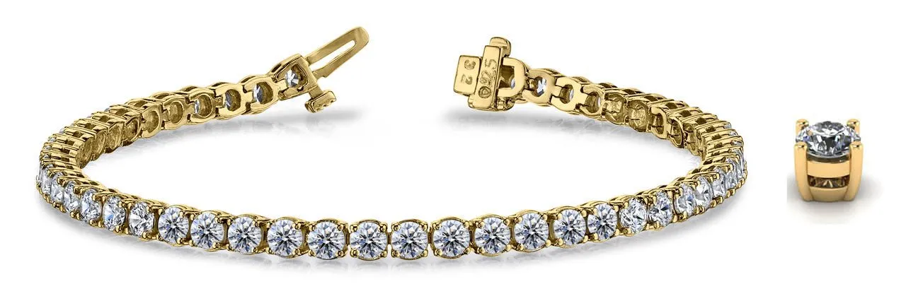 Timeless Dreams Lab-Grown Diamond Tennis Bracelet with 15.20 ct.(finished) 4.7mm