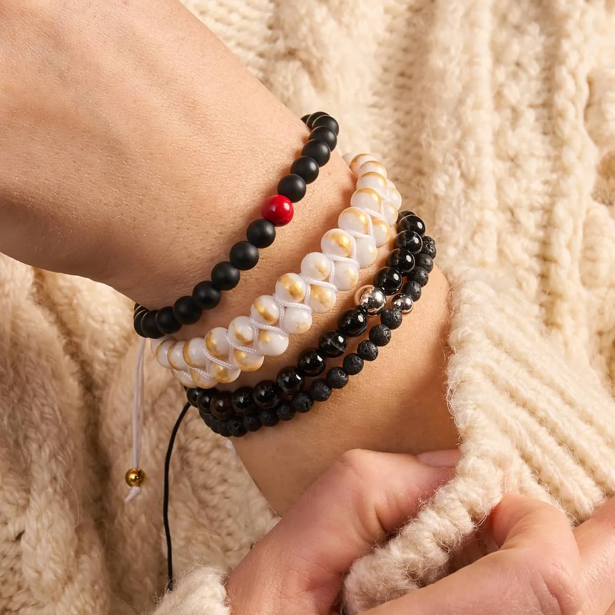 Toasted Marshmallow | 18k Gold x Jade | Vitality Bracelet