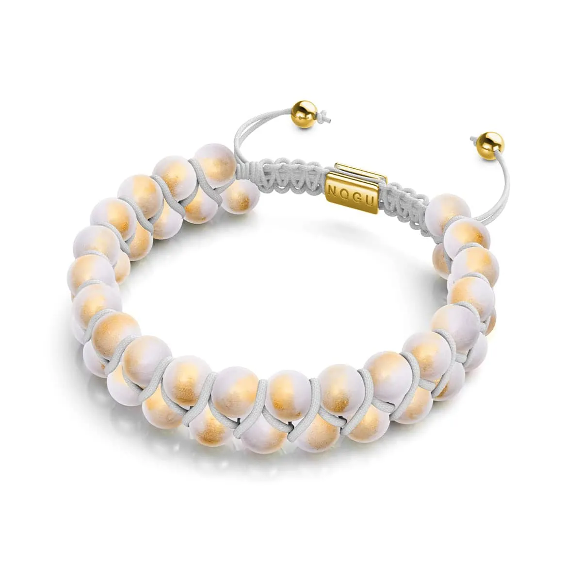 Toasted Marshmallow | 18k Gold x Jade | Vitality Bracelet