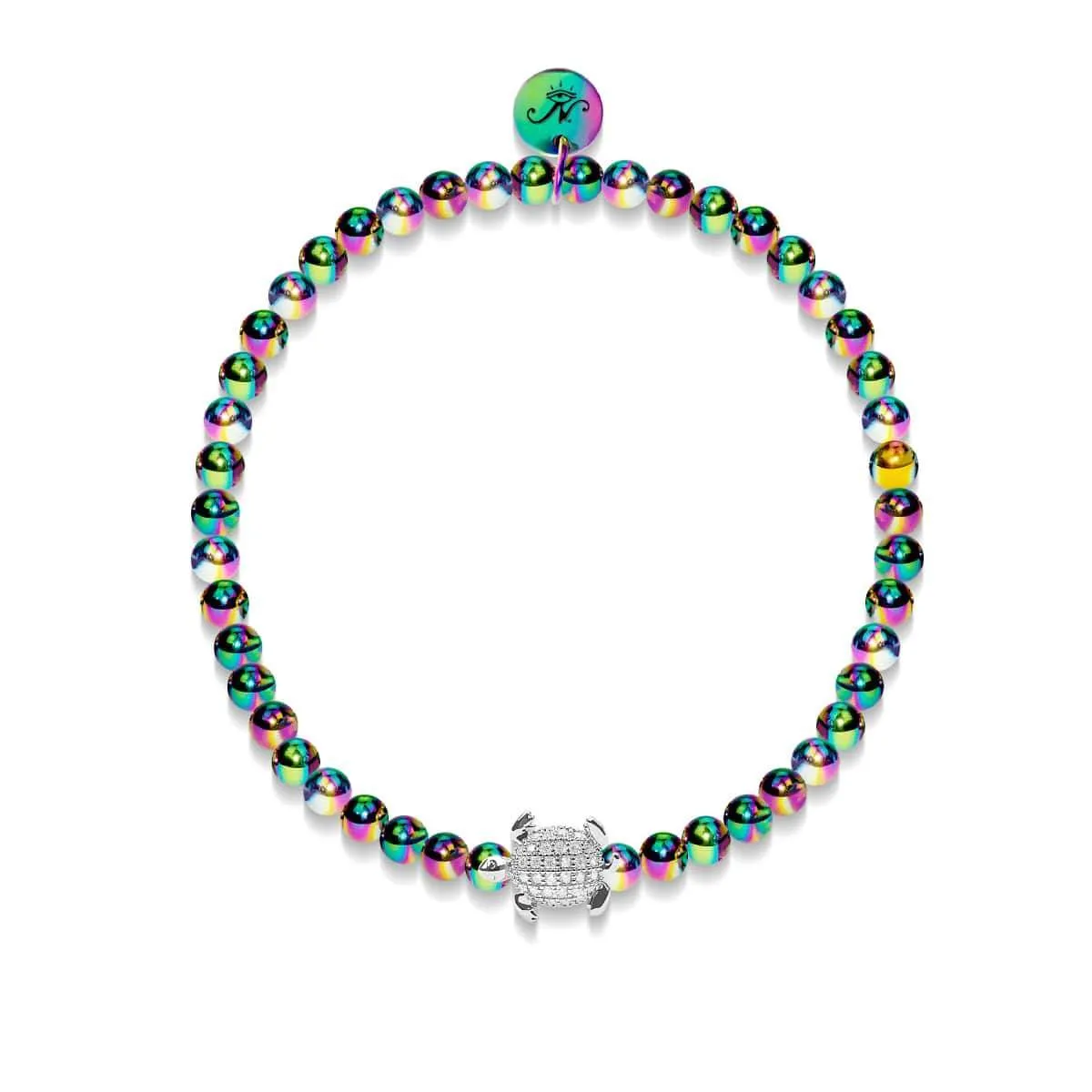 Tortuga | Unicorn Silver | Crystal Sea Turtle Bracelet