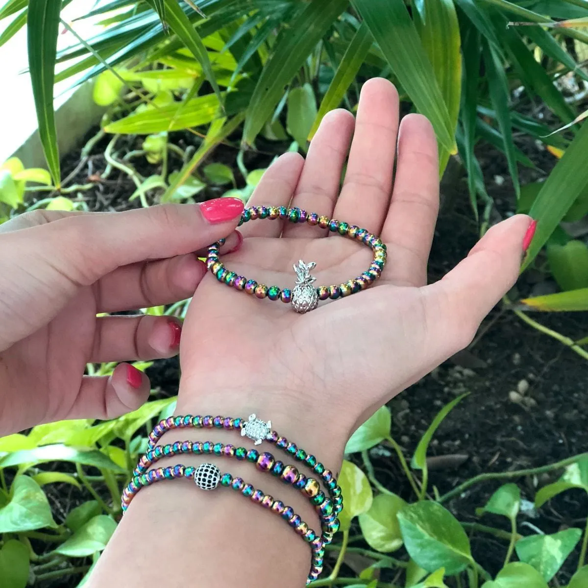 Tortuga | Unicorn Silver | Crystal Sea Turtle Bracelet