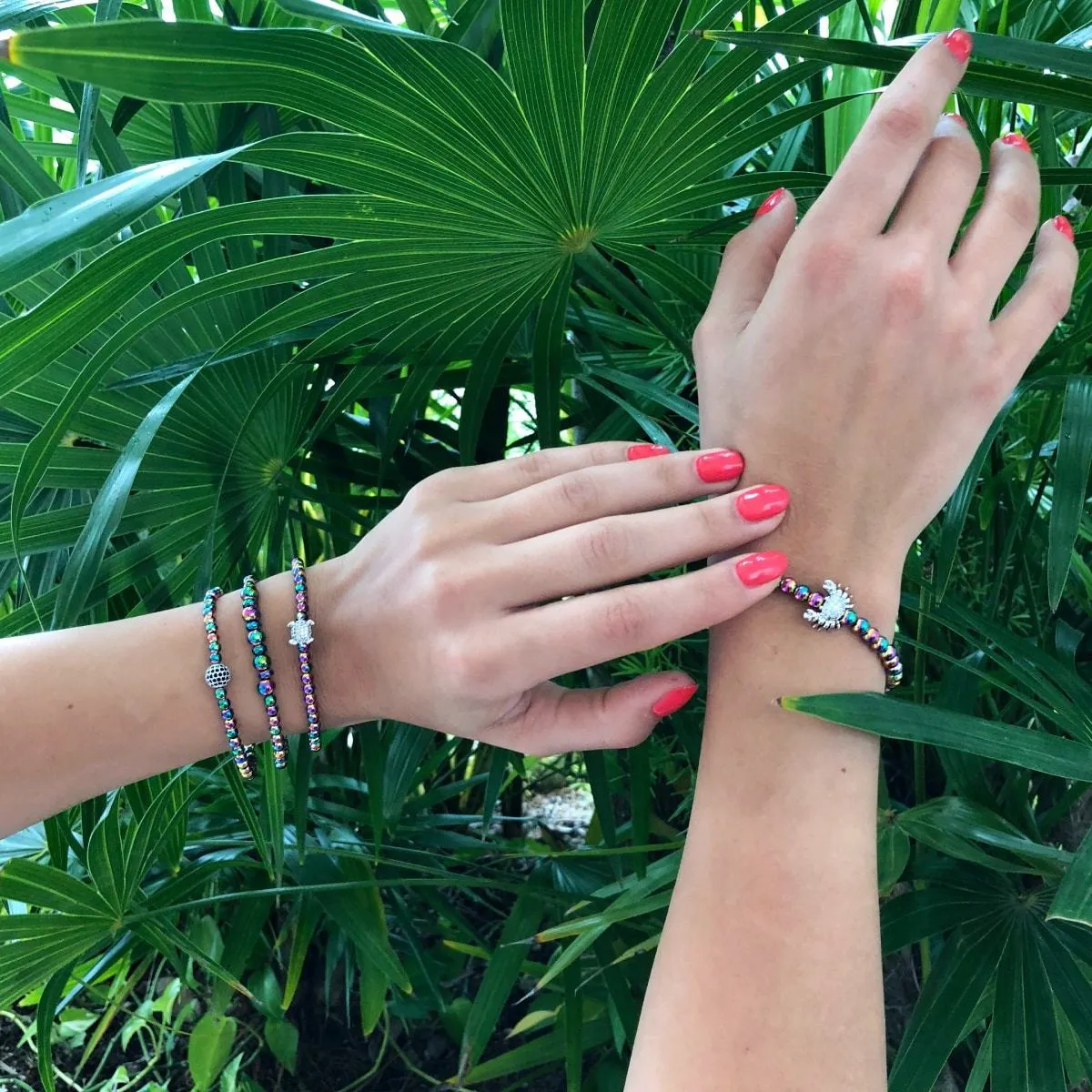 Tortuga | Unicorn Silver | Crystal Sea Turtle Bracelet