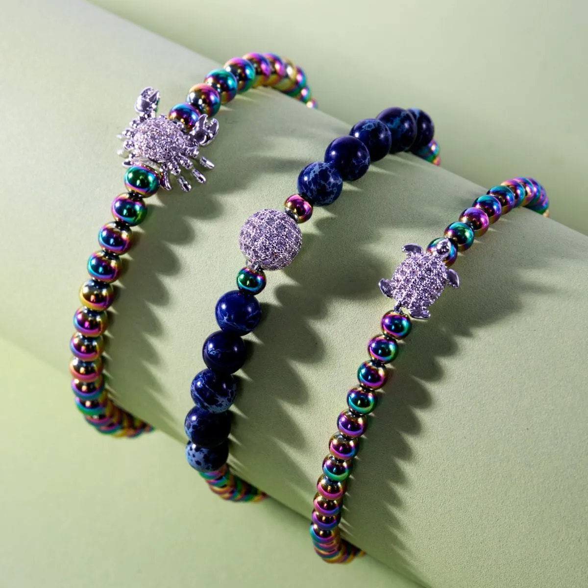 Tortuga | Unicorn Silver | Crystal Sea Turtle Bracelet
