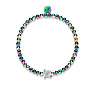 Tortuga | Unicorn Silver | Crystal Sea Turtle Bracelet