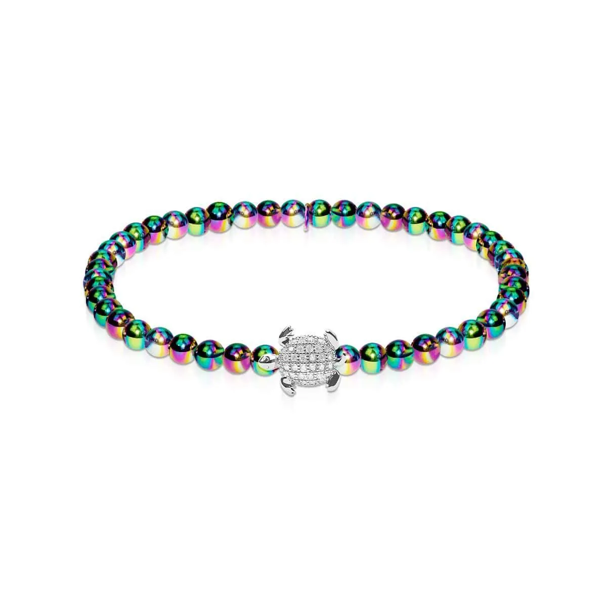 Tortuga | Unicorn Silver | Crystal Sea Turtle Bracelet
