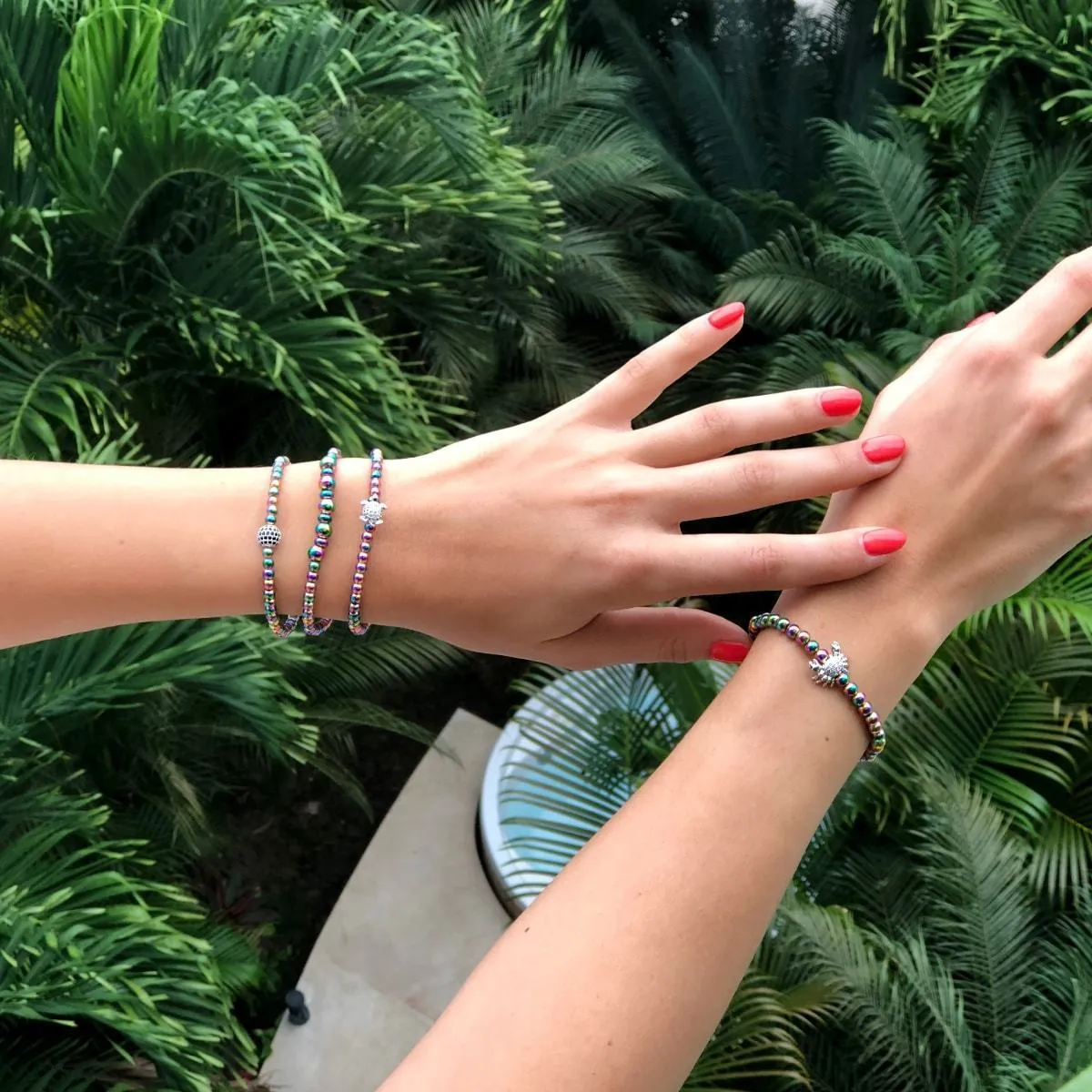 Tortuga | Unicorn Silver | Crystal Sea Turtle Bracelet