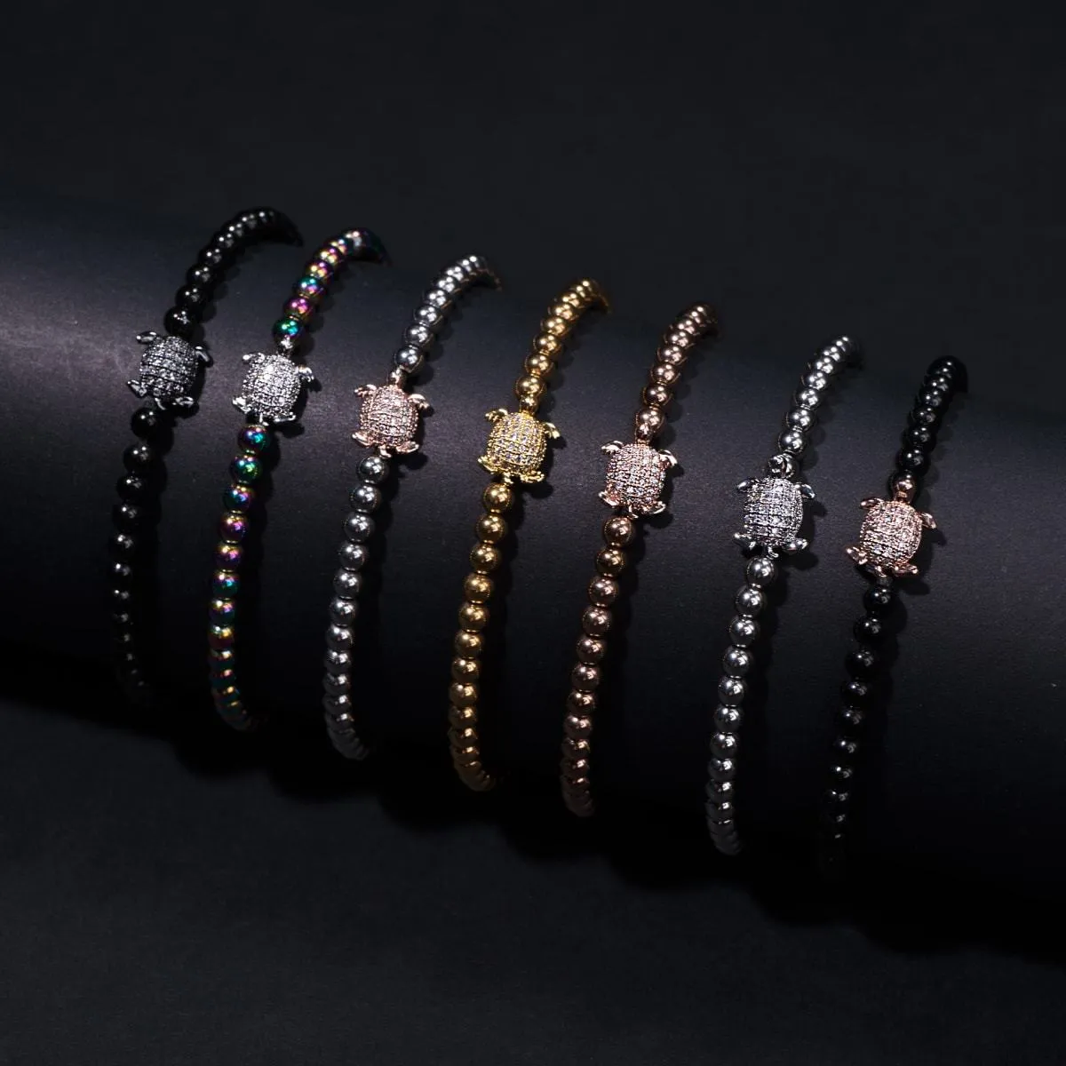 Tortuga | Unicorn Silver | Crystal Sea Turtle Bracelet