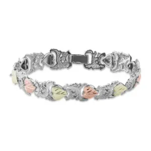 Traditional - Sterling Silver Black Hills Gold Bracelet