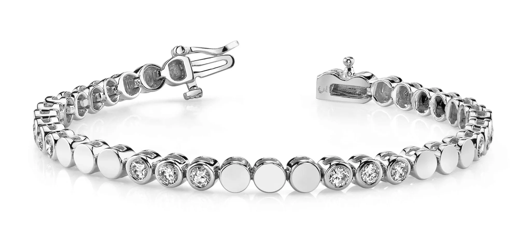Triple Diamond Bracelet with 1.34 ct.(finished) 2.5mm